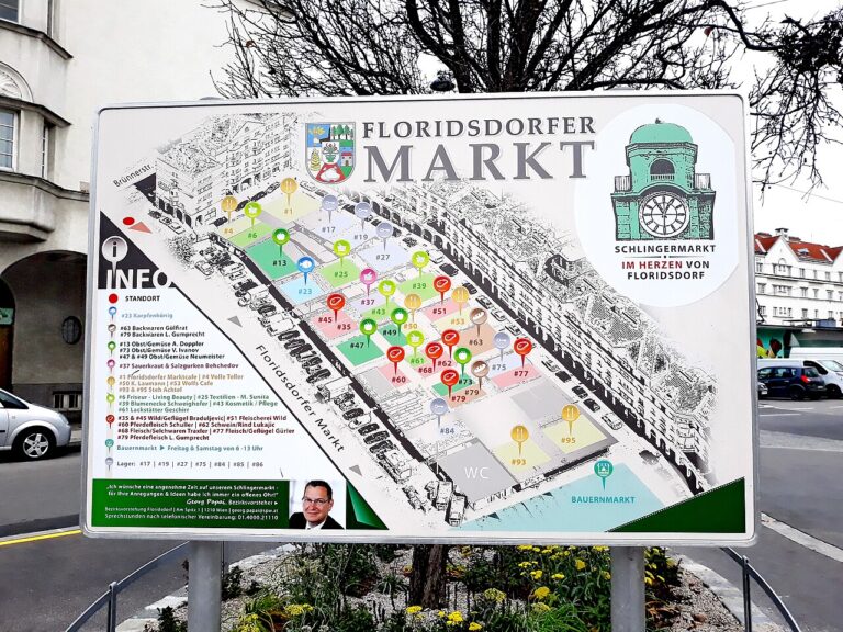 Floridsdorfer Markt Informationsstafel